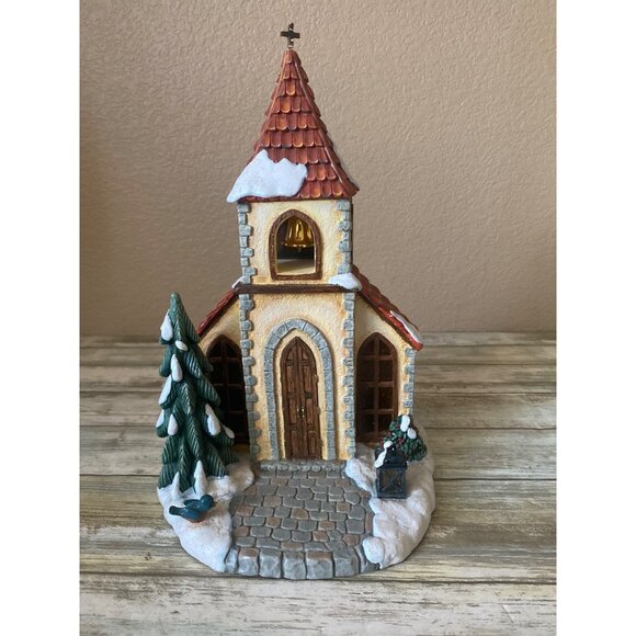 Hummel Goebel Caroling Chapel 2008 Lighted Musical Church - No Box - Picture 1 of 15